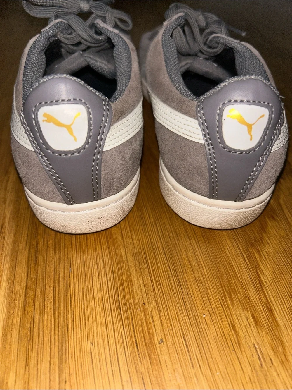 Puma Women's Size 8 Gray Suede Low-Top Sneakers